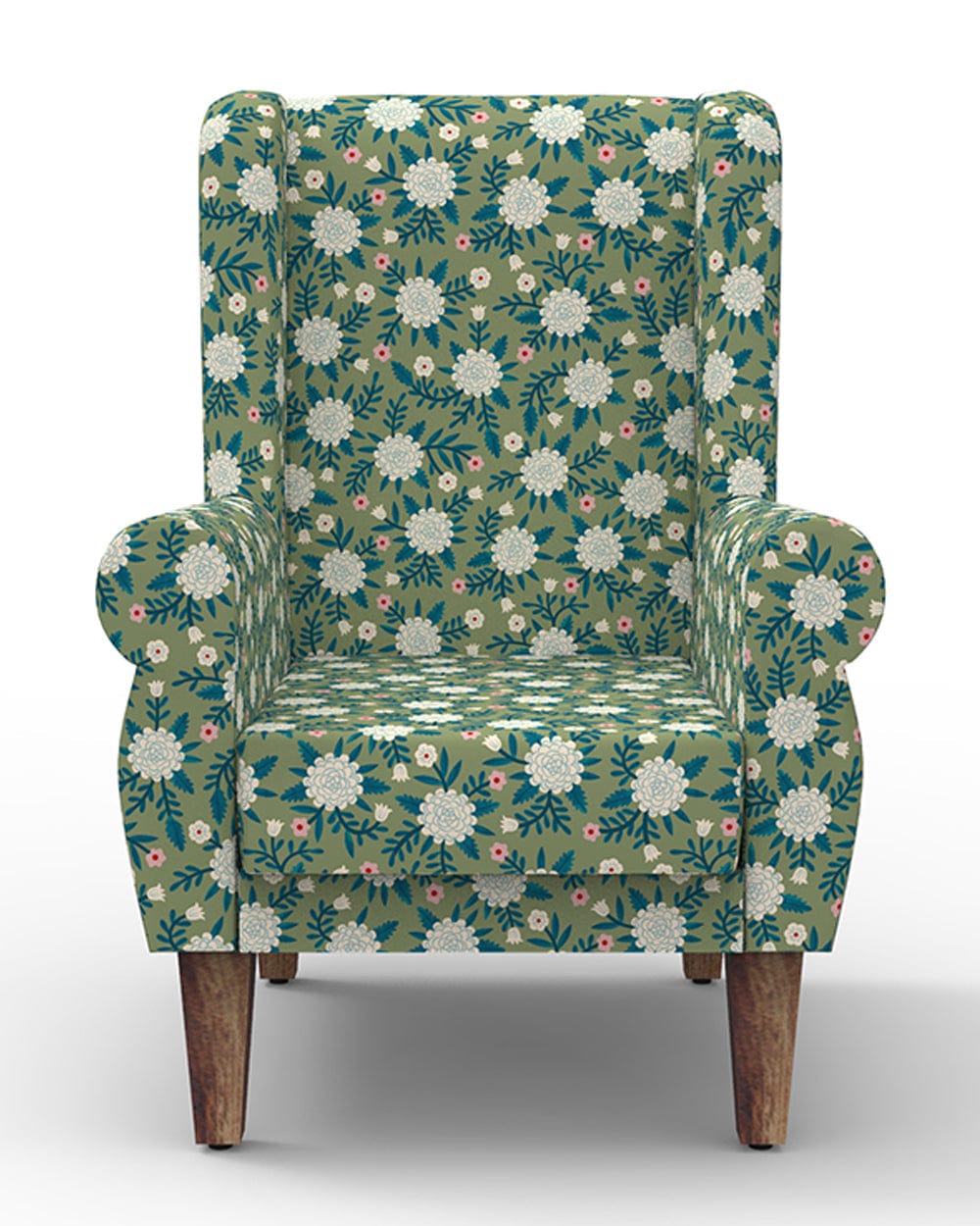 Chumbak The Begum Wing Chair -Printed