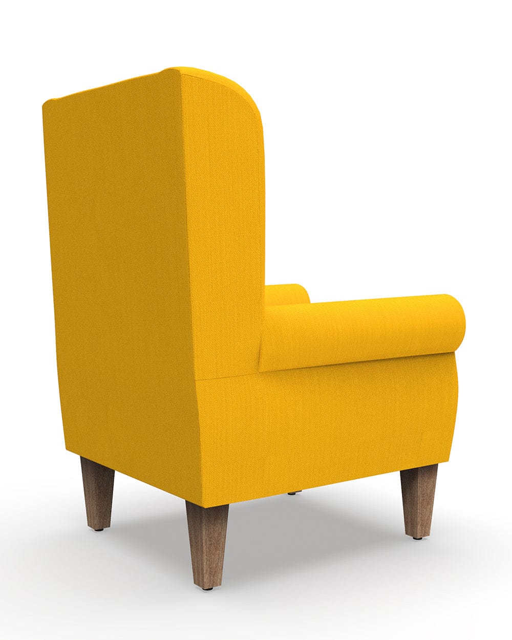 Chumbak Begum Wing Chair - Sahara Mustard