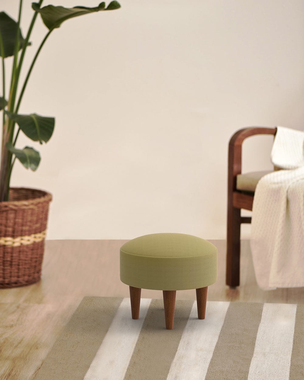 Begum Foot Rest - Beach Beige