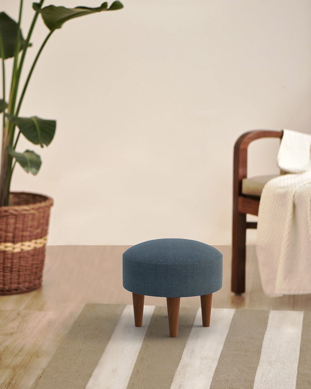 Begum Foot Rest -Sailor Blue