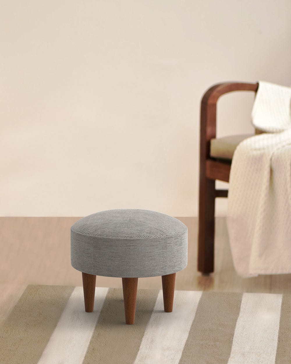 Begum Foot Rest -Bangalore Grey