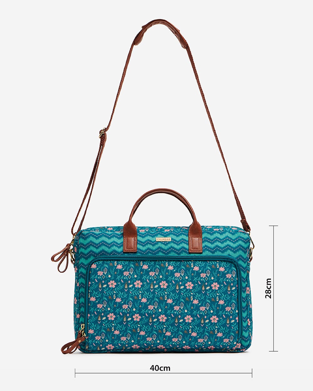 Chumbak Ocean Chevron Laptop Bag