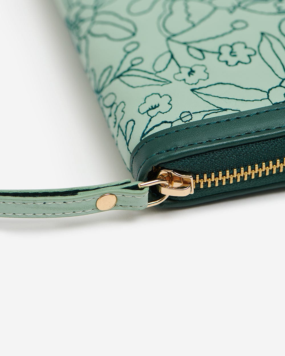 Chumbak Teal By Chumbak Chirpy Garden Quilted Wallet - Blue