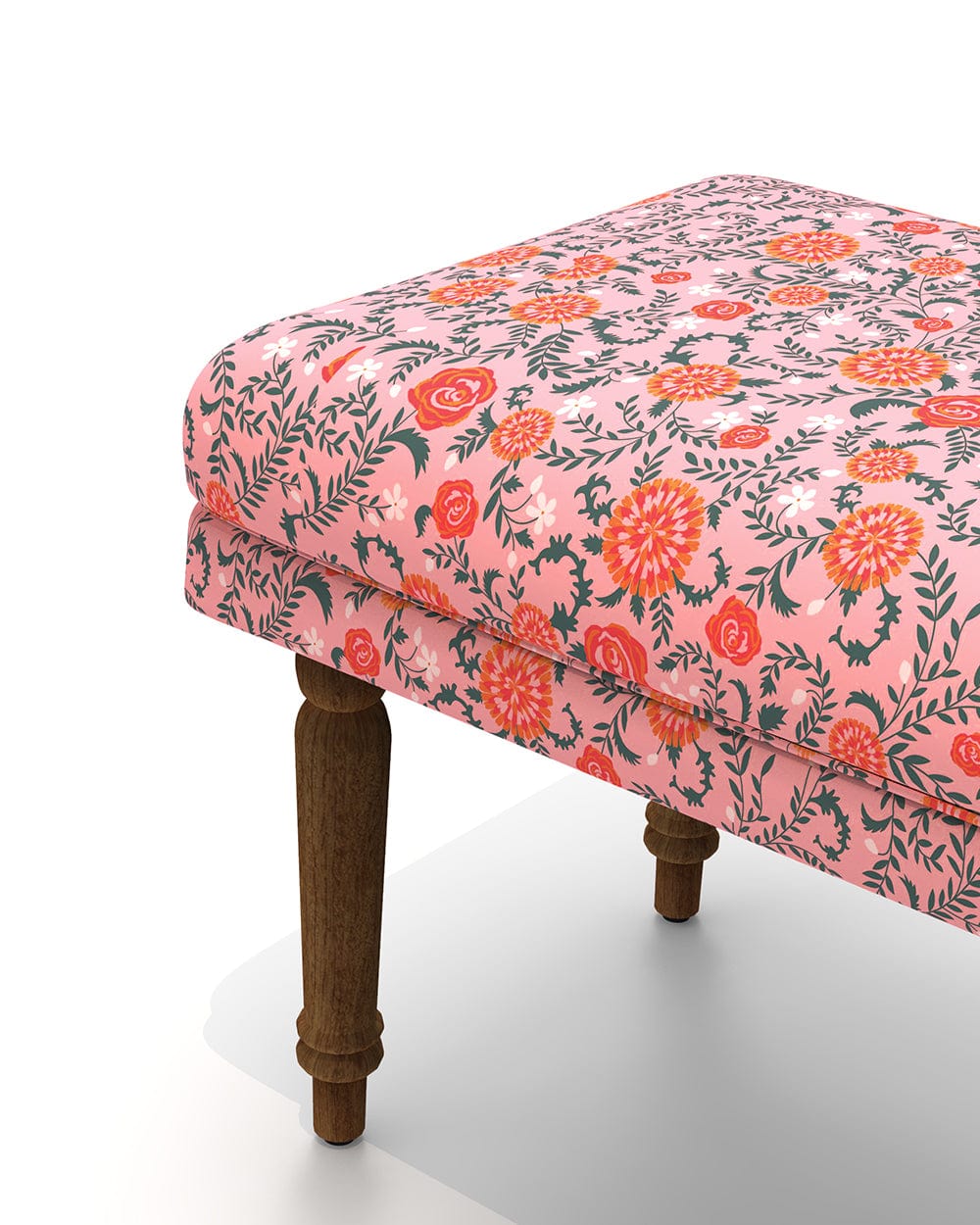 Chumbak Nawaab Bench - Earthy Floral