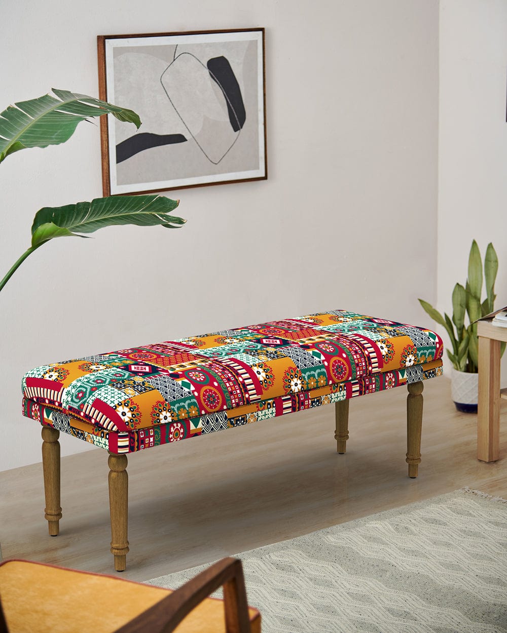 Chumbak Nawaab Bench - Floral Swirls