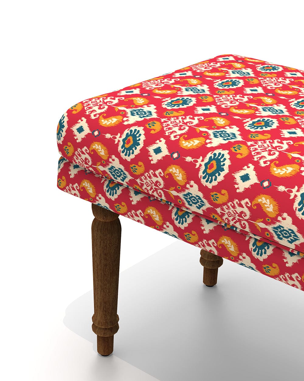 Chumbak Nawaab Bench - Red Ikkat