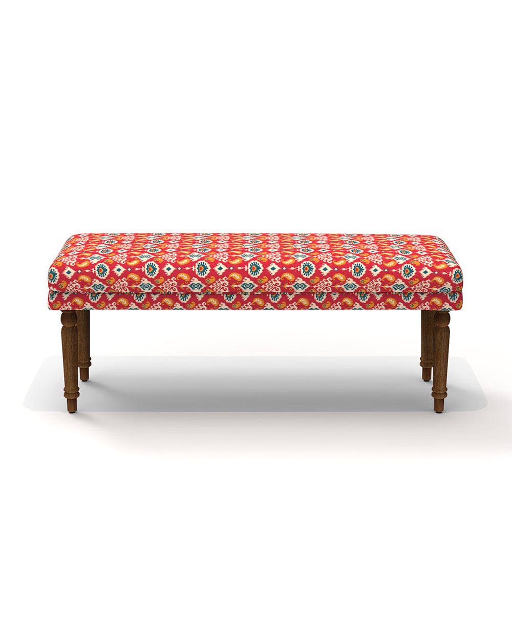 Chumbak Nawaab Bench - Red Ikkat