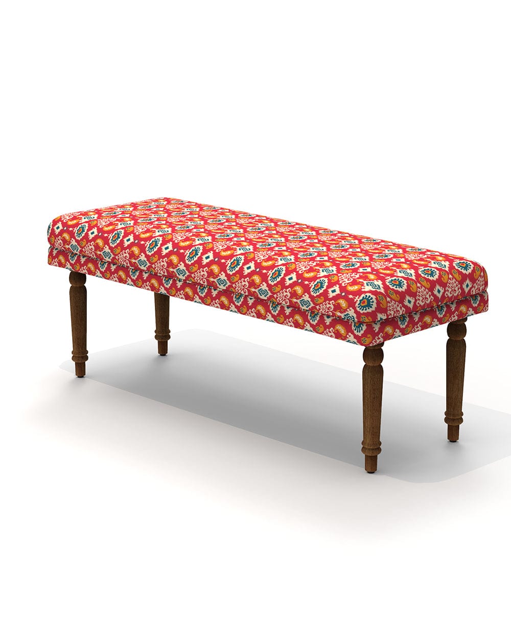 Chumbak Nawaab Bench - Red Ikkat