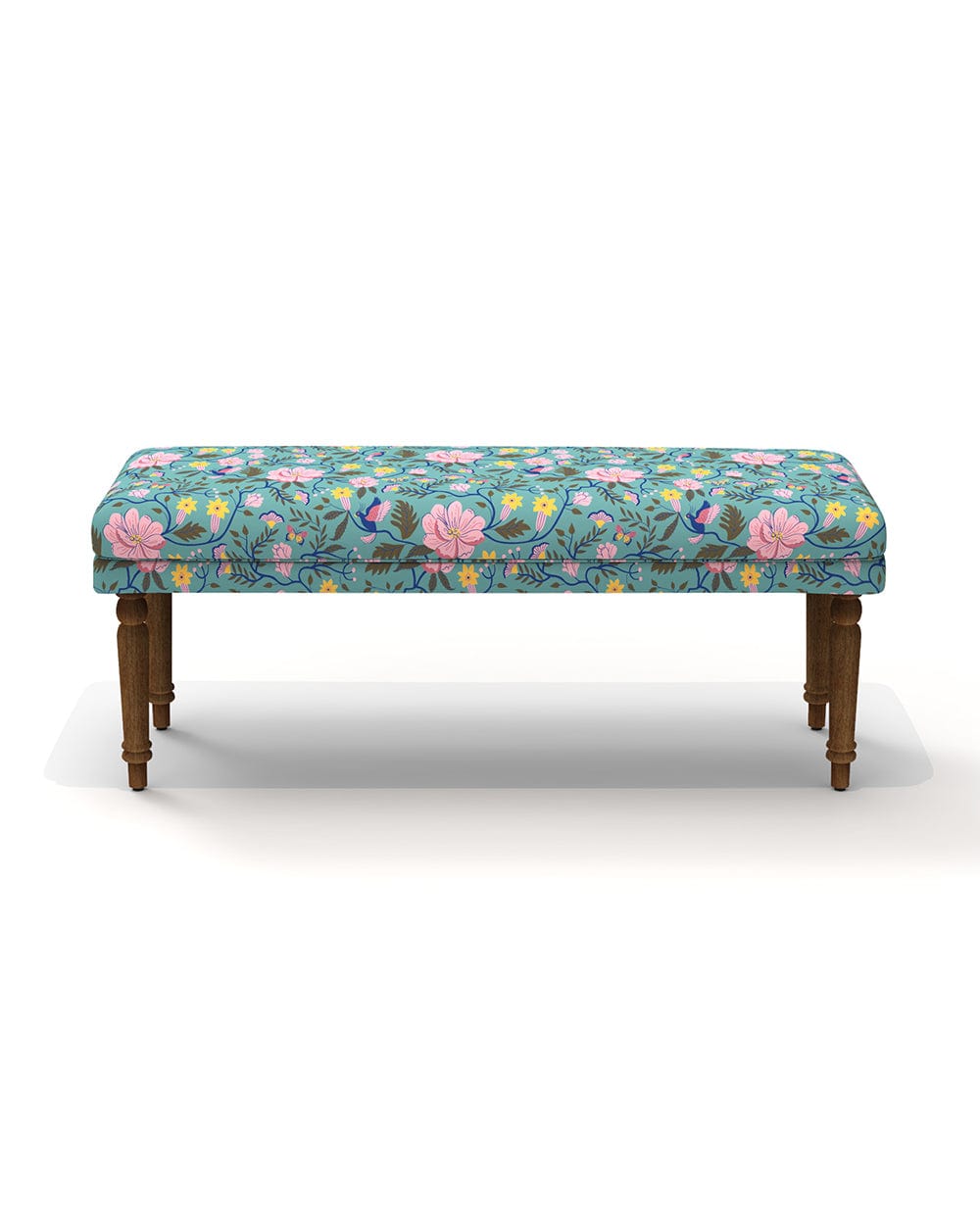 Chumbak Nawaab Bench - Spring Bloom Teal