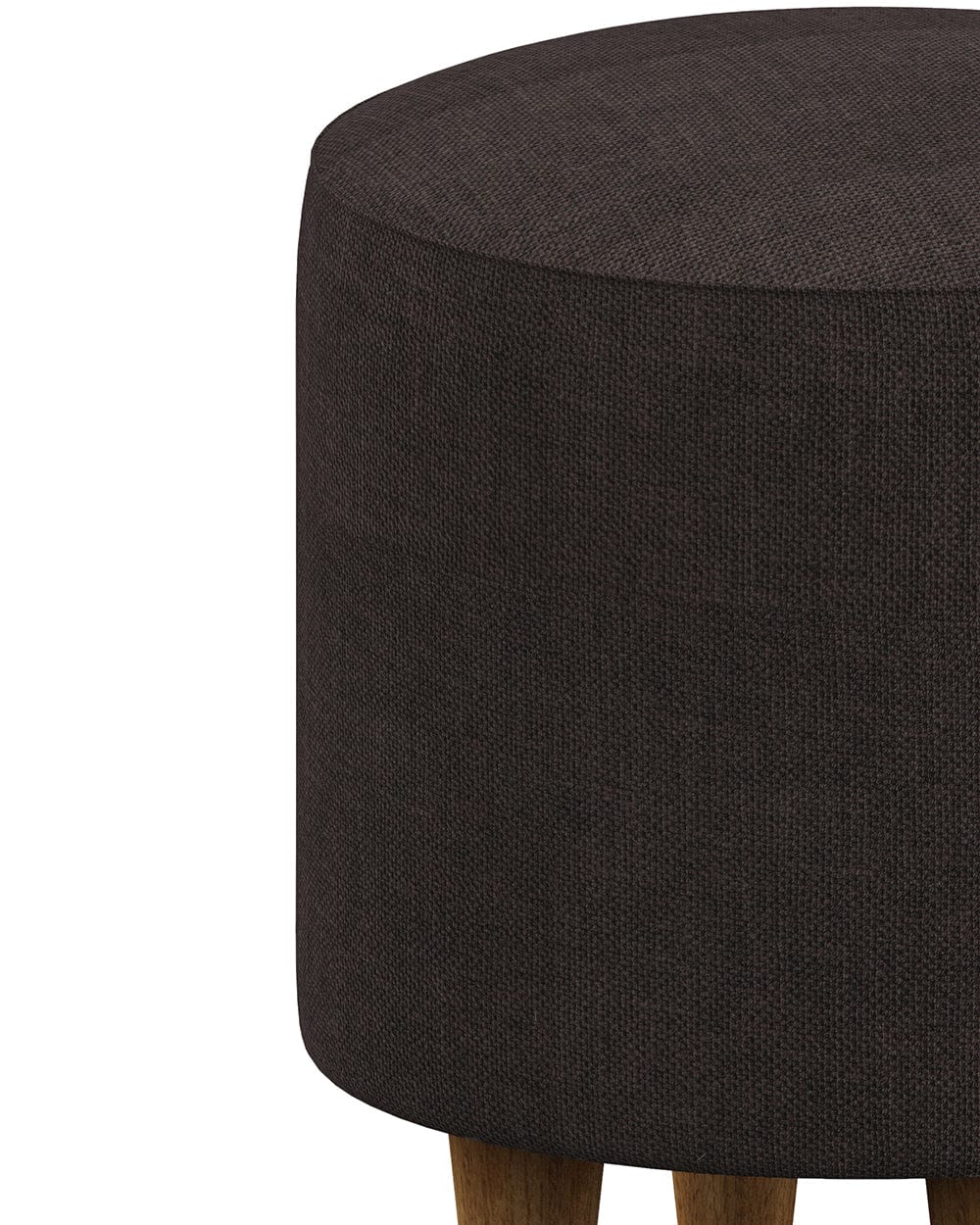 Chumbak French Pouffe - Brown Coal