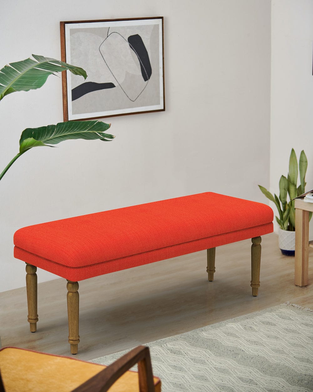 Chumbak Nawaab Bench - Carribean Coral