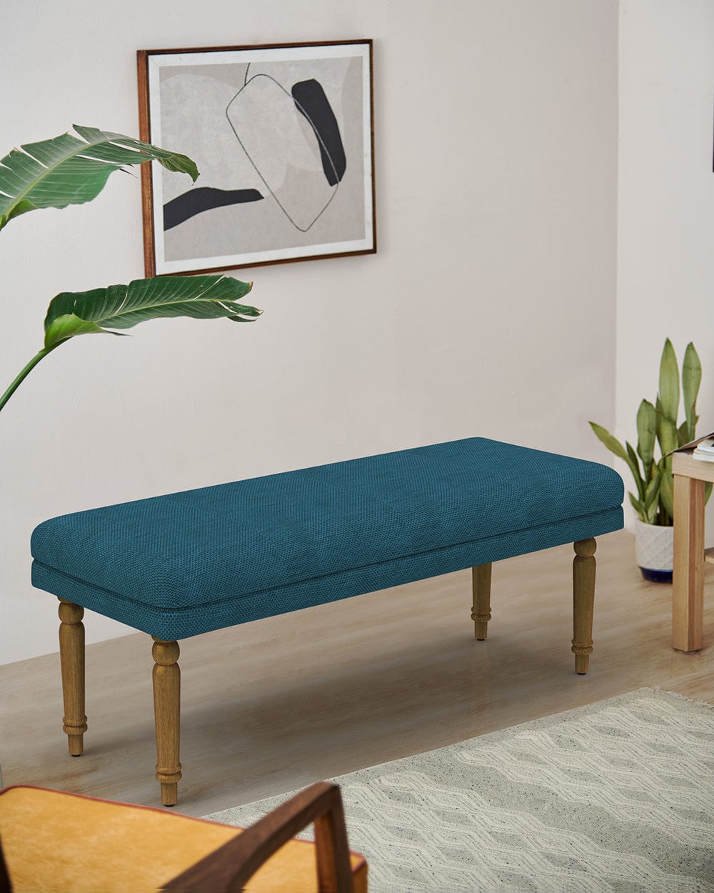 Chumbak Nawaab Bench - Mediterranian Blue