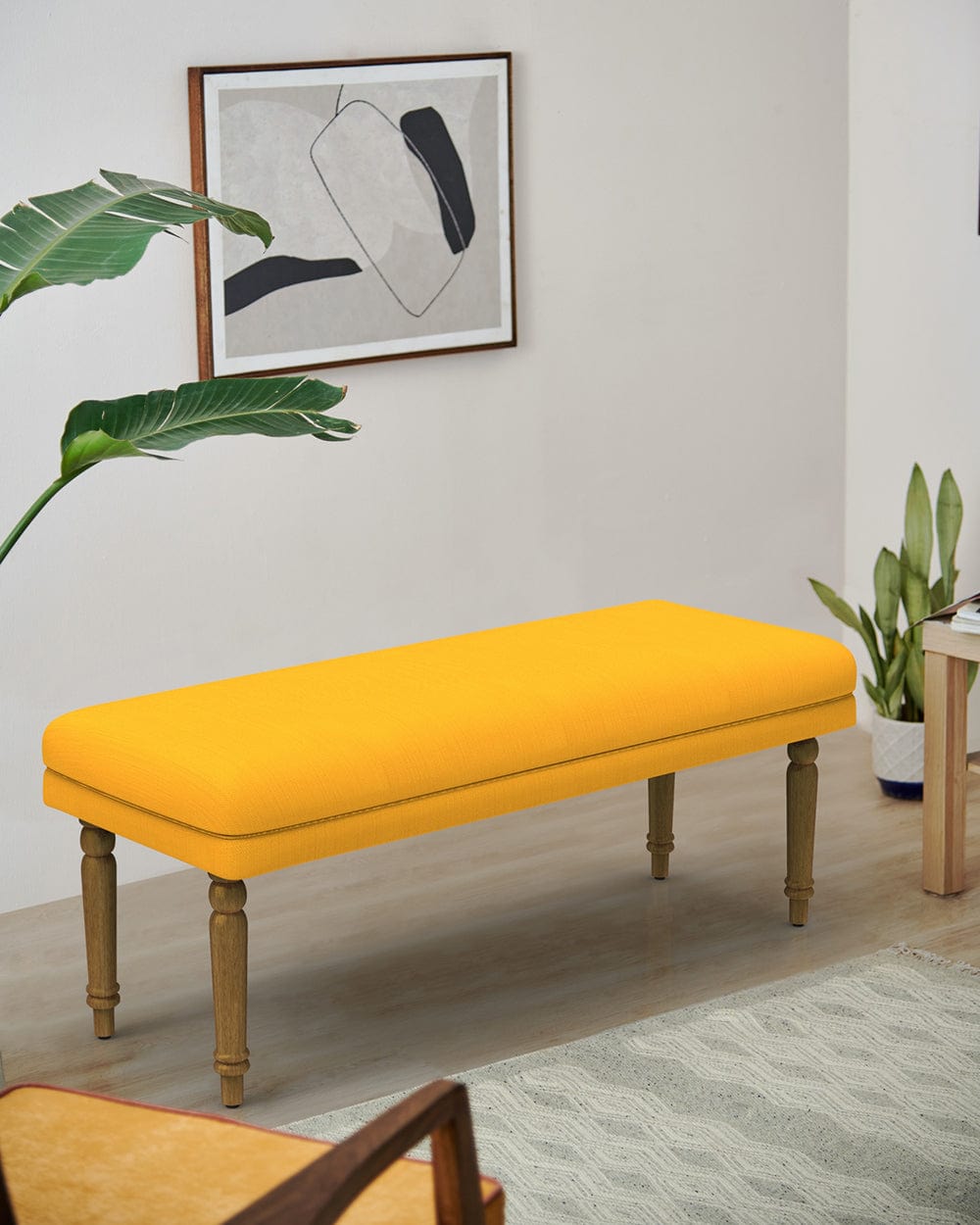 Nawaab Bench - Sahara Mustard
