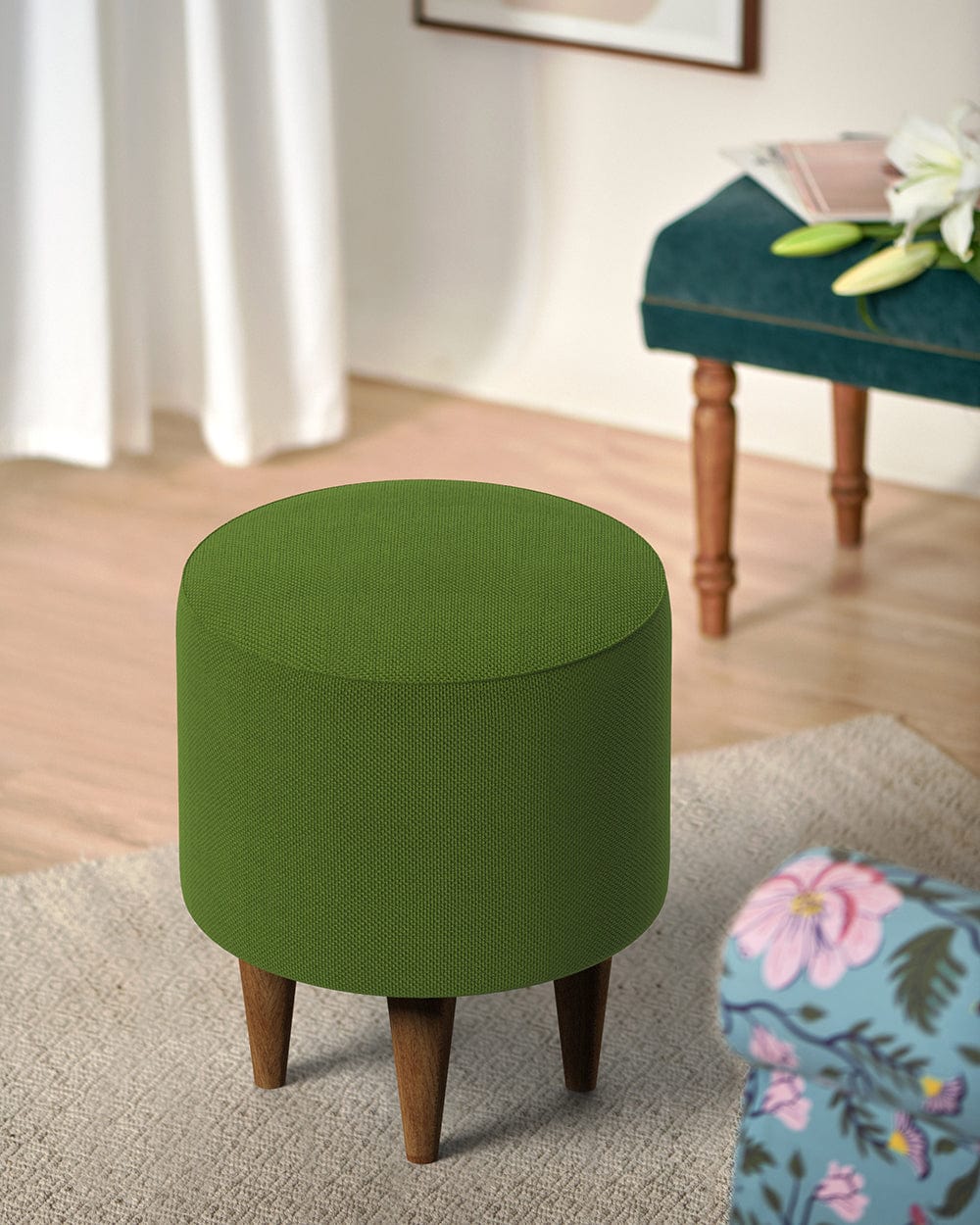 Chumbak French Pouffe - Plain