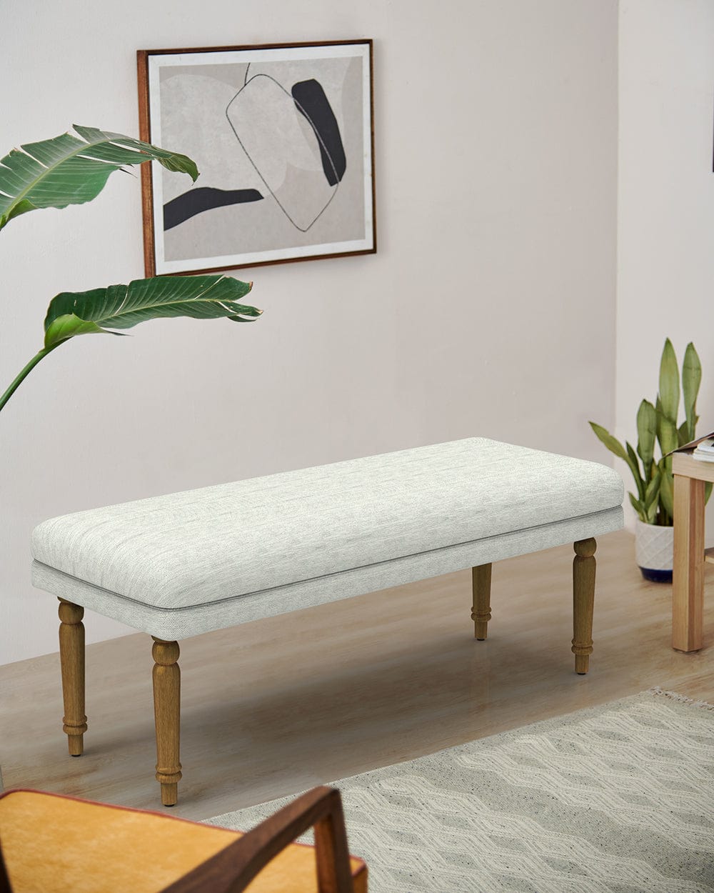 Chumbak Nawaab Bench - Srilanka Ivory