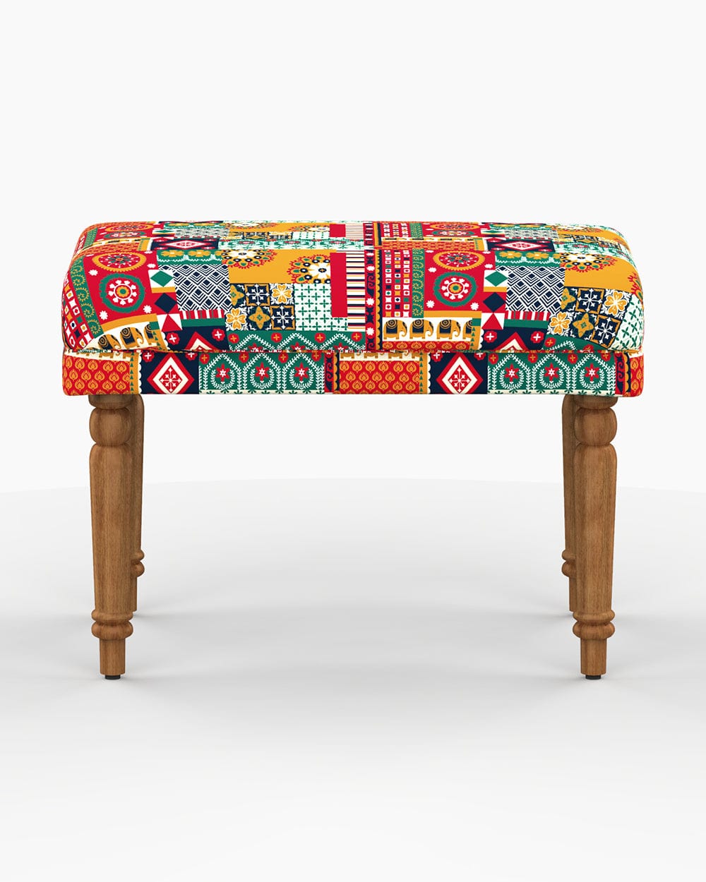 Chumbak Nawaab Bench Small - Floral Swirls