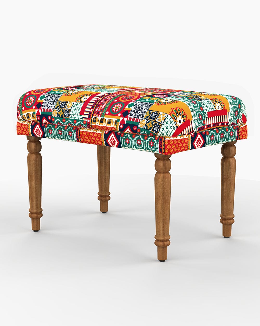 Chumbak Nawaab Bench Small - Floral Swirls