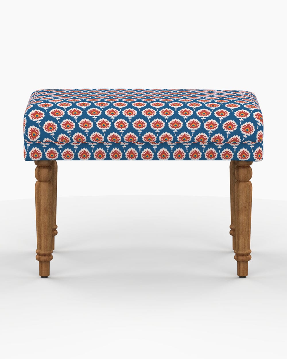 Chumbak Nawaab Bench Small - Blue Ikkat