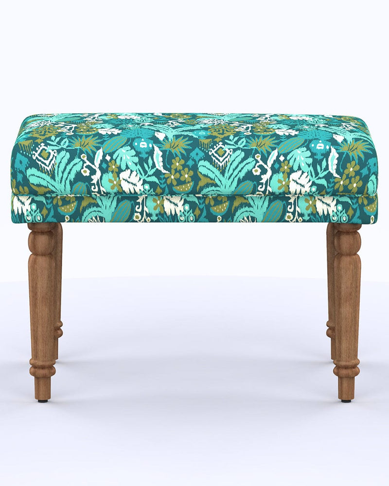 Chumbak Nawaab Bench Small - Tropical Ikkat