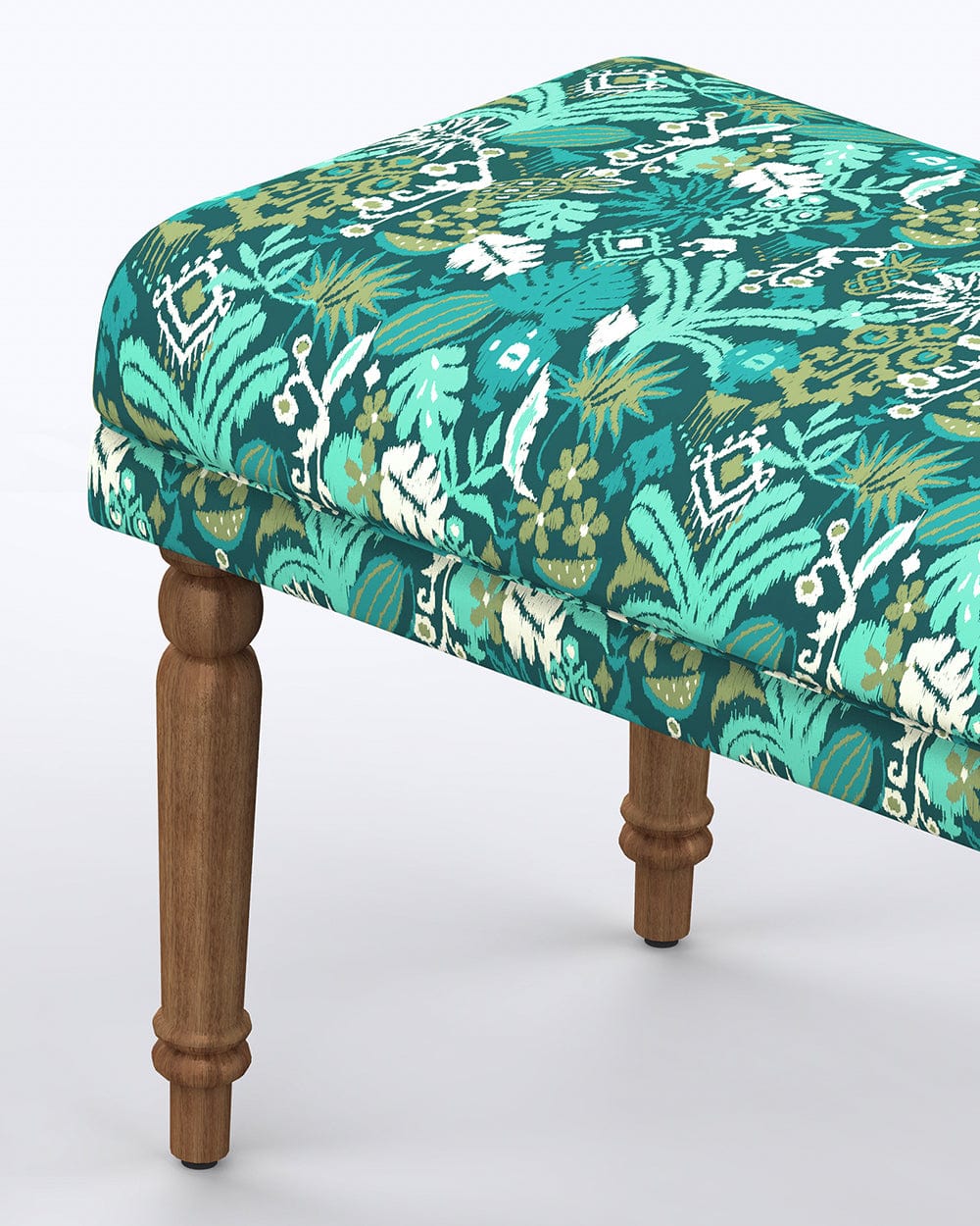 Chumbak Nawaab Bench Small - Tropical Ikkat