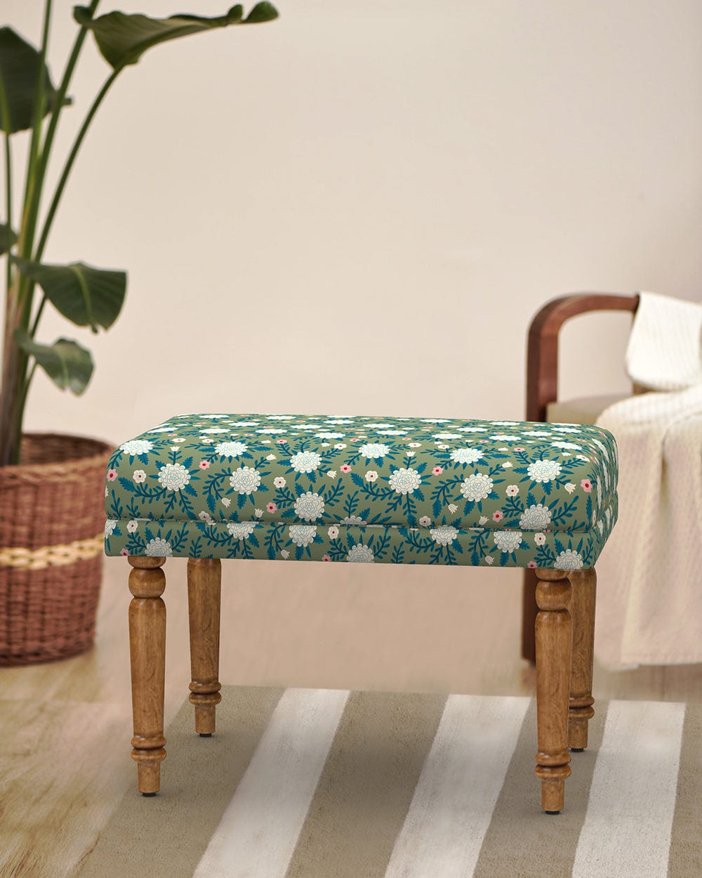 Chumbak Nawaab Bench Small - Spring Marigold