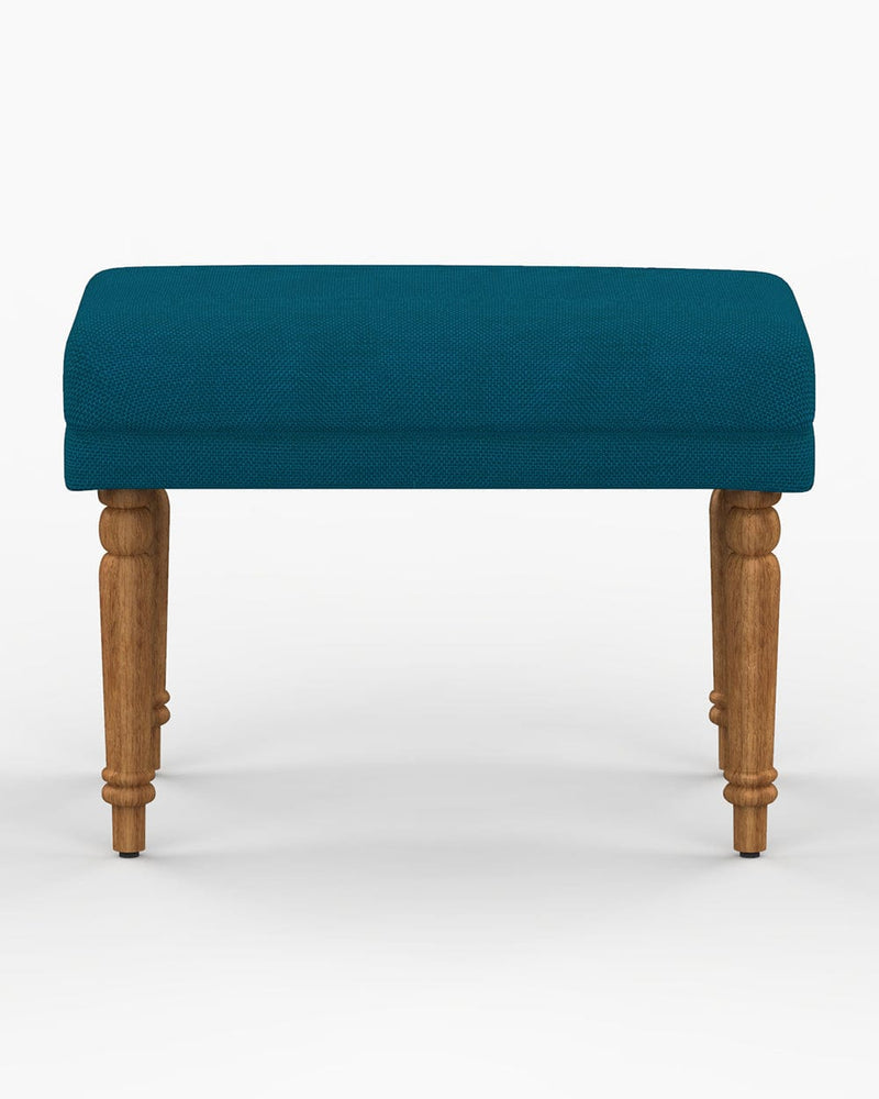 Chumbak Nawaab Bench Small - Mediterranian Blue