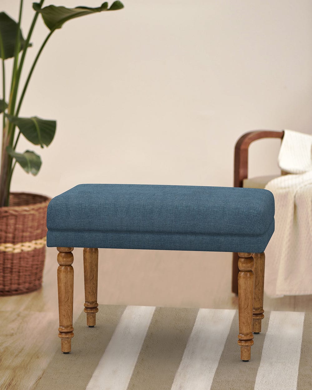 Chumbak Nawaab Bench Small - Sailor Blue