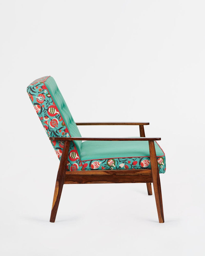 Chumbak Memsaab Loveseat - 2 Seater, Tuffted Teal