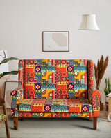Chumbak Begum Loveseat - 2 Seater, Floral Swirls