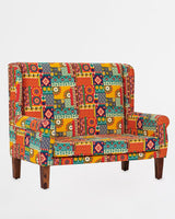Chumbak Begum Loveseat - 2 Seater, Floral Swirls