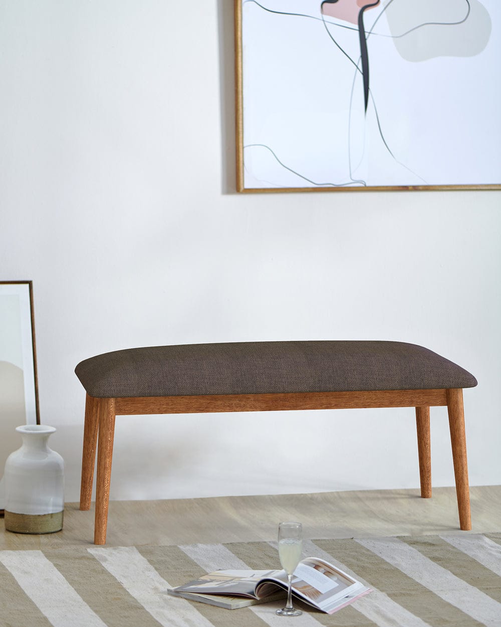 Chumbak Jodhpur Bench - Brown Coal