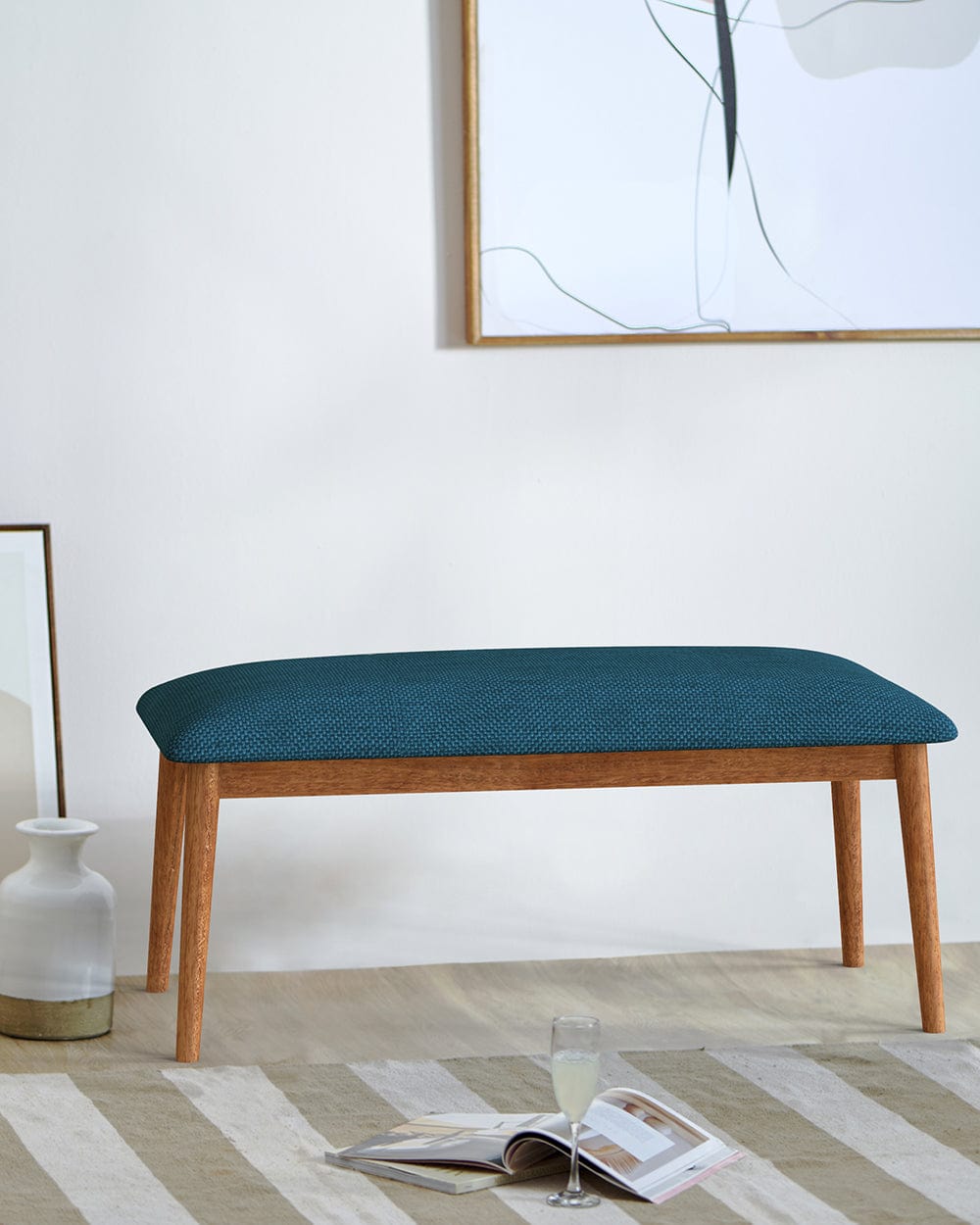 Chumbak Jodhpur Bench - Mediterranian Blue