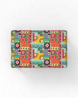 Chumbak Jodhpur Bench Small- Floral Swirls Red