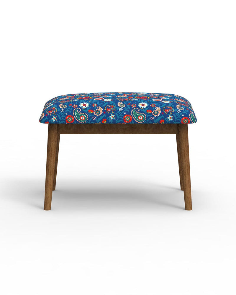 Chumbak Jodhpur Bench  Small- India Paisleys Blue