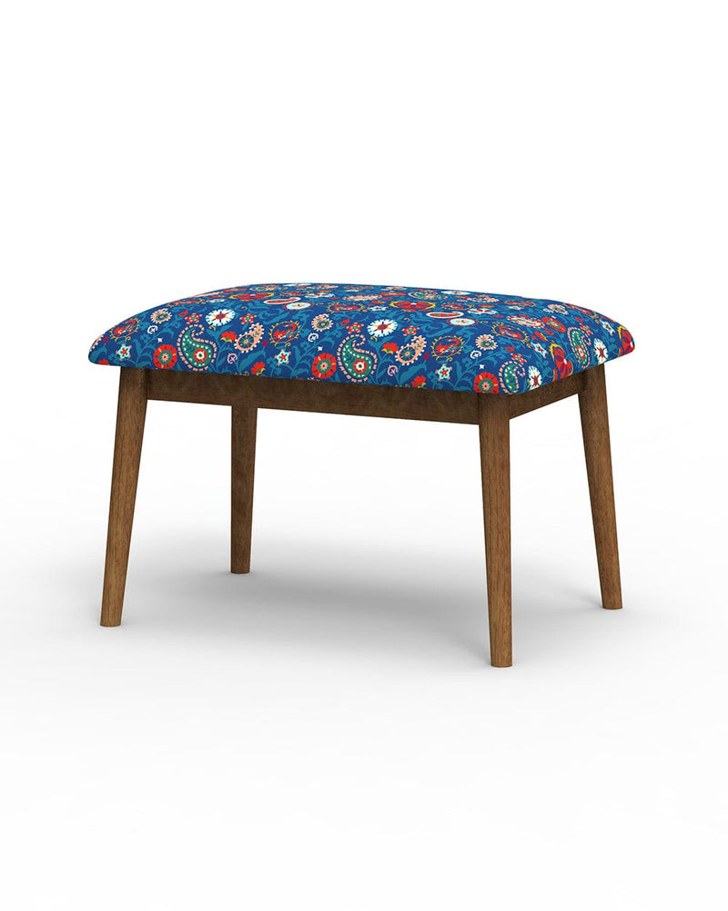 Chumbak Jodhpur Bench  Small- India Paisleys Blue