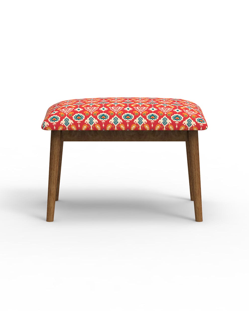 Chumbak Jodhpur Bench Small -Red Ikkat