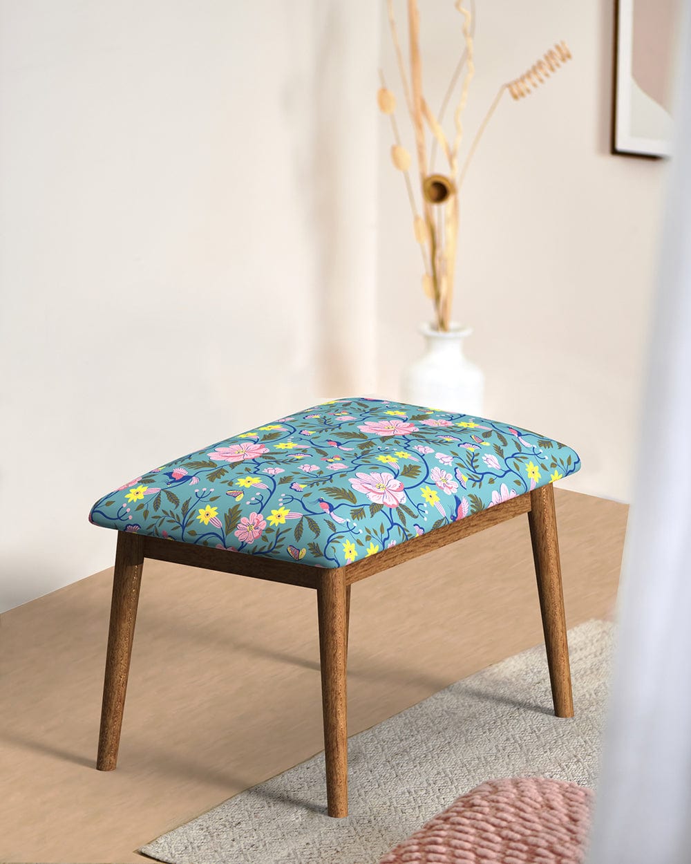 Jodhpur Bench Small - Spring Bloom Teal