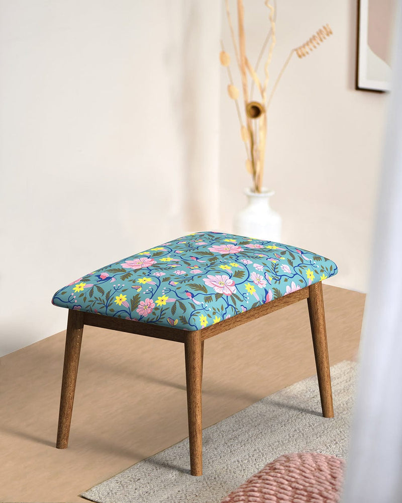 Chumbak Jodhpur Bench Small - Spring Bloom Teal