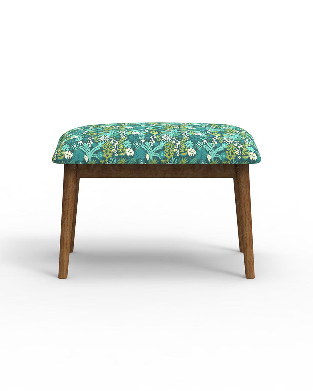 Chumbak Jodhpur Bench Small - Tropical Ikkat Green