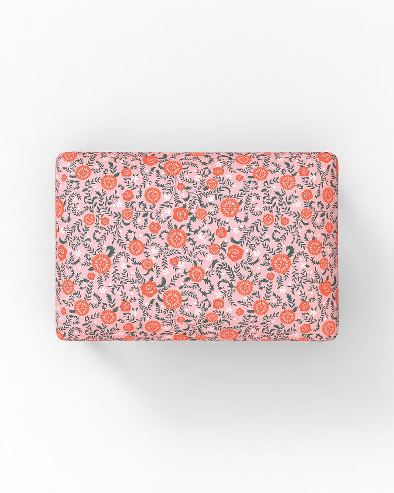Chumbak Jodhpur Bench Small - Earthy Florals Peach