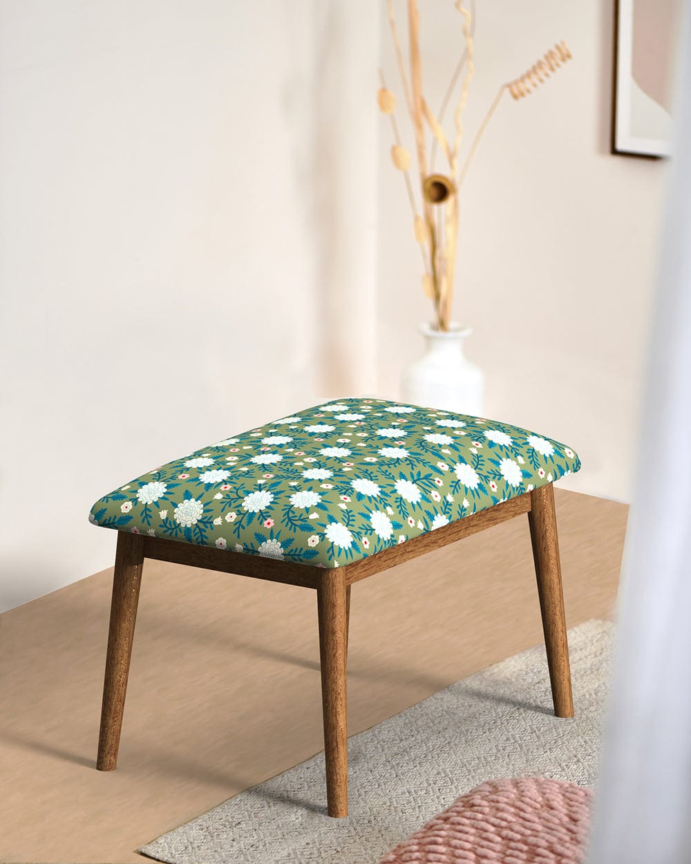 Chumbak Jodhpur Bench Small - Spring Marigold Green