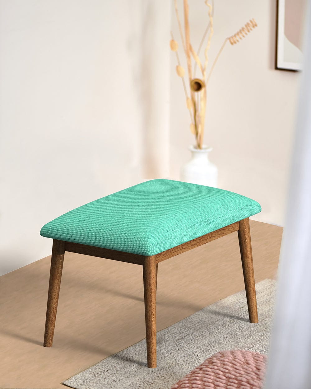 Chumbak Jodhpur Bench Small - Maldivian Teal