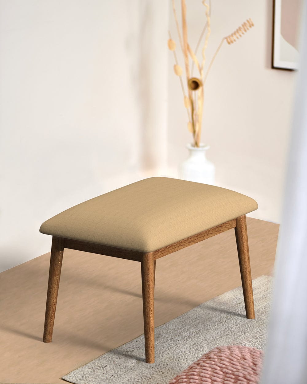 Chumbak Jodhpur Bench Small - Beach Beige