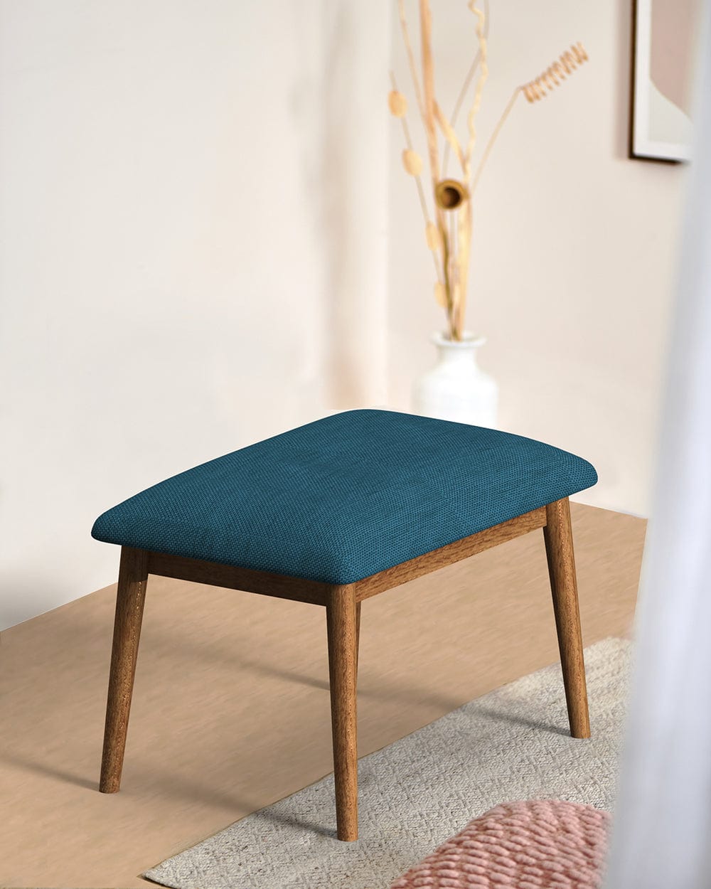 Chumbak Jodhpur Bench Small - Mediterranian Blue