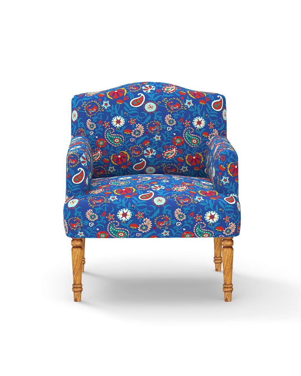 Chumbak Nawaab Arm Chair - India Paisleys Blue