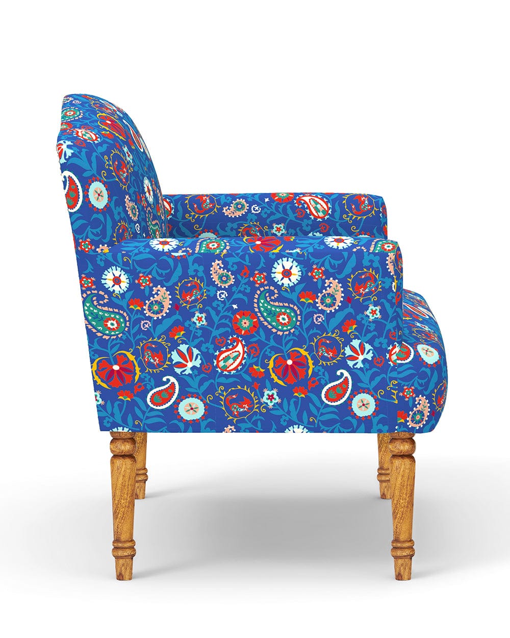 Chumbak Nawaab Arm Chair - India Paisleys Blue
