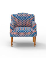 Chumbak Nawaab Arm Chair - Blue Ikkat