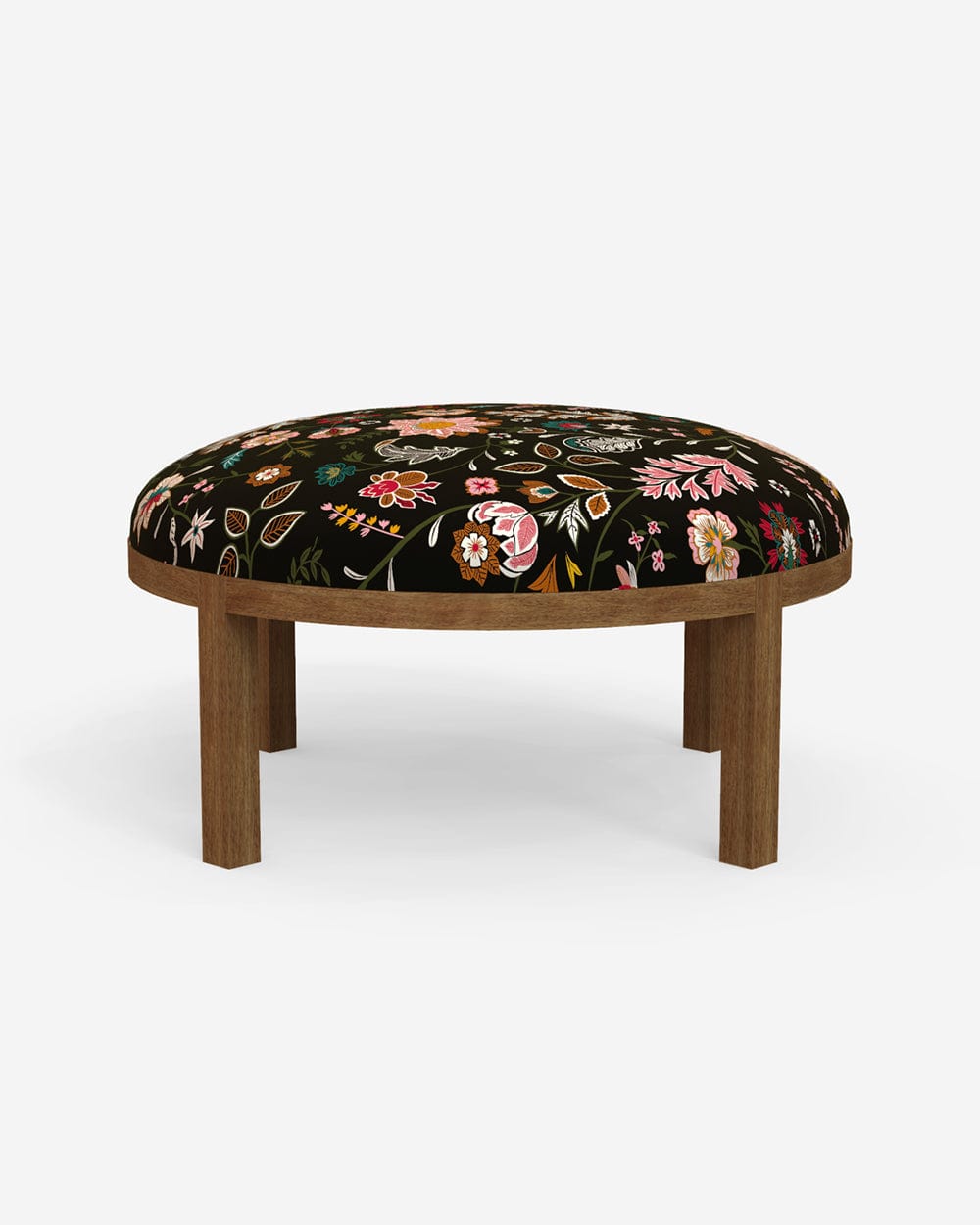 Chumbak Bohemian Ottoman - Bohemian Paisleys Black