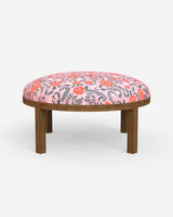 Chumbak Bohemian Ottoman - Earthy Florals Peach