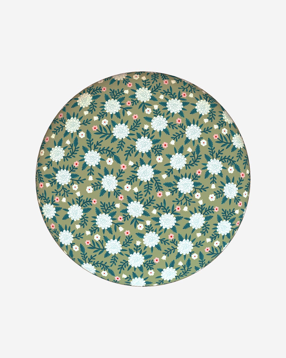 Chumbak Bohemian Ottoman - Spring Marigold Green